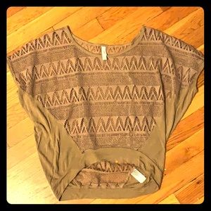 Super cute patterned shirt/cover-up!